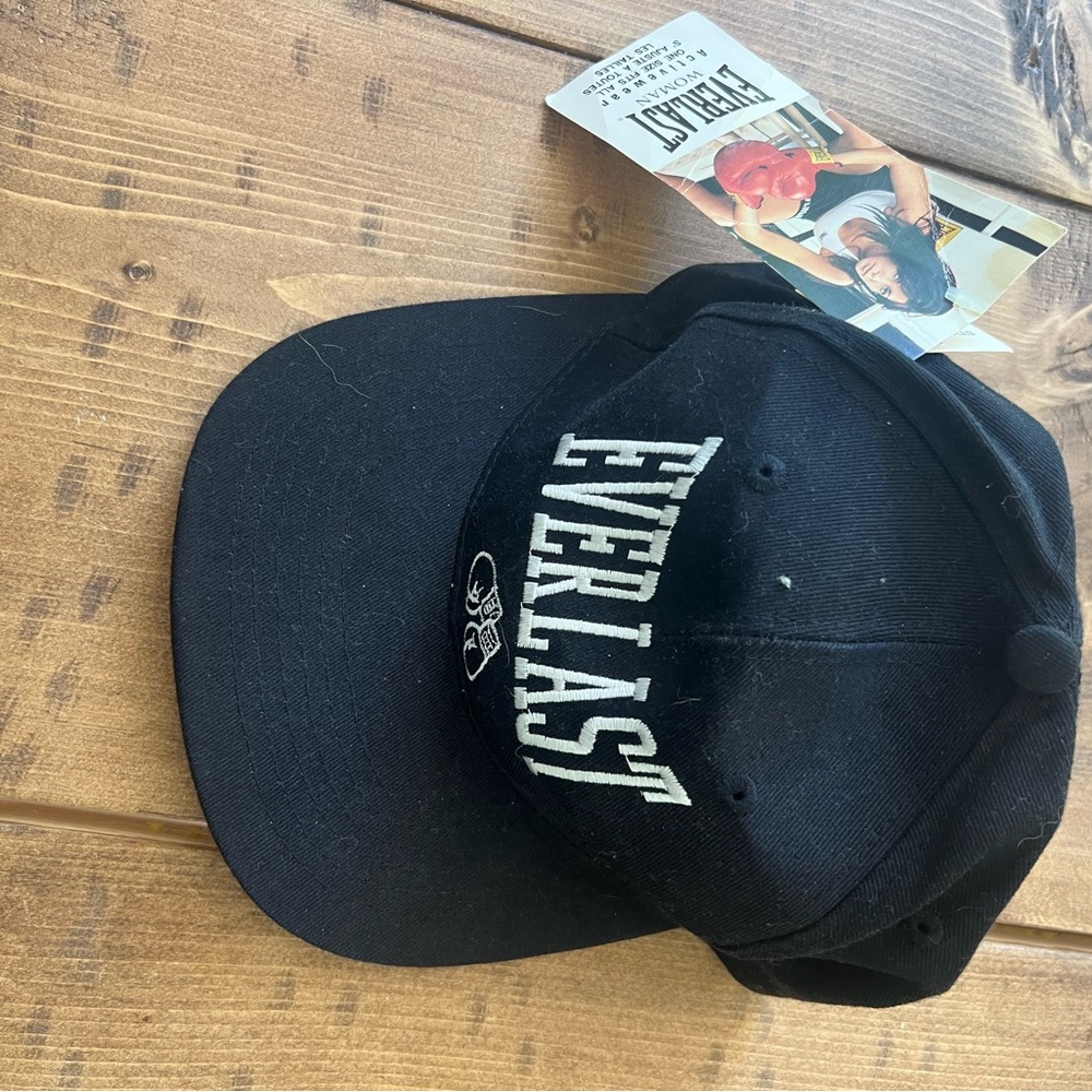 Everlast Black Athletic Cap 90s